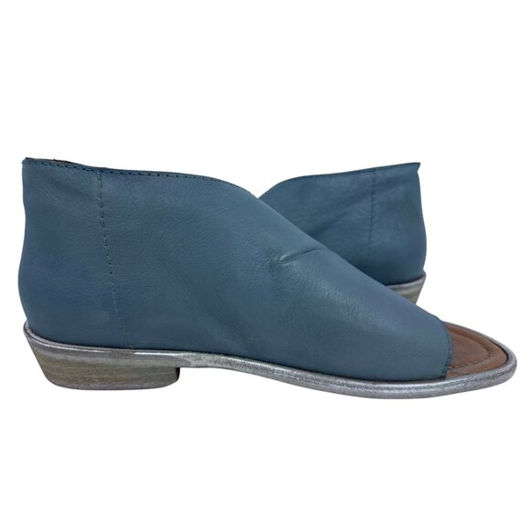Free People Women's Mont Blanc Asymmetric Blue Leather Open Toe Sandals EU 40 - Picture 7 of 13